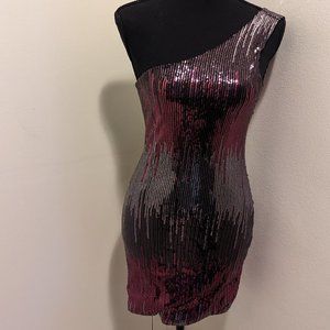 Off-Shoulder Sequin Dress: Strobe It by Charlotte Russe